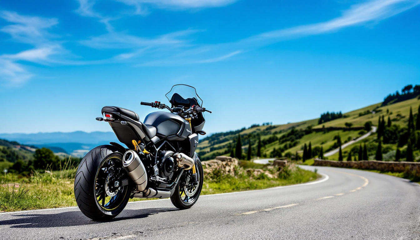 découvrez la moto guzzi stelvio duecento tributo, une véritable ode à l'héritage du constructeur italien. plongez dans l'univers de ce roadster élégant, alliant performances et style, tout en rendant hommage à l'histoire riche de la marque. embarquez pour des aventures inoubliables sur deux roues.